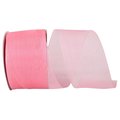 Reliant Ribbon 20.5 in. 50 Yards Chiffon Mono Sheer Ribbon, Rose Pink 25621-950-40K